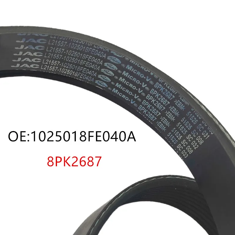 

1025018FE040A For Jac Sunray Auto Parts 8PK2687 Belt