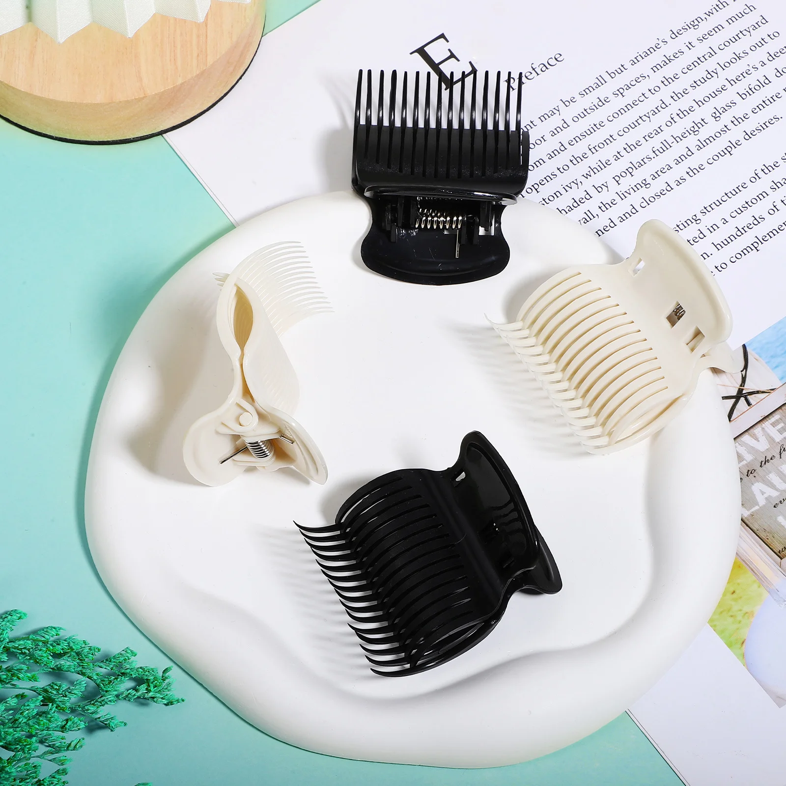 12 قطعة من الأسطوانة الساخنة الصغيرة لمشابك الأسطوانة الساخنة، مشابك بديلة كبيرة لمجعد الشعر، أدوات تصفيف الشعر للشعر الطويل #5