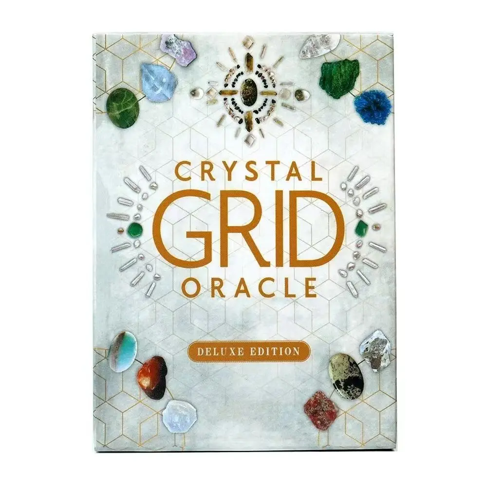 Crystal Grid Oracle 10.3*6cm Deluxe Edition Cards Deck By Nicola McIntosh Tarot 72 Cards Crystal Kingdom Energy