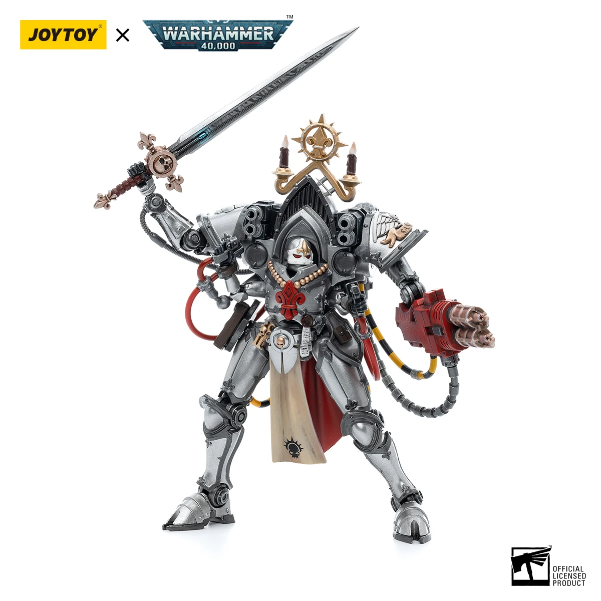 ฟิกเกอร์แอคชั่น TOYVERSE JOYTOY Warhammer 40k ขนาด 1/18 รุ่น Adepta Sororitas Order of the Argent Shroud Paragon Warsuit Sister Collaen