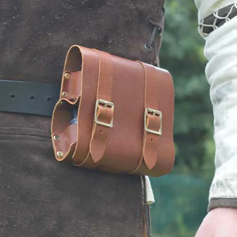 Medieval Renaissance Alchemist Healer Cosplay Costume Accessory LARP Props Magic Potion Bottle Holder Spices Perfume Bag Pouch