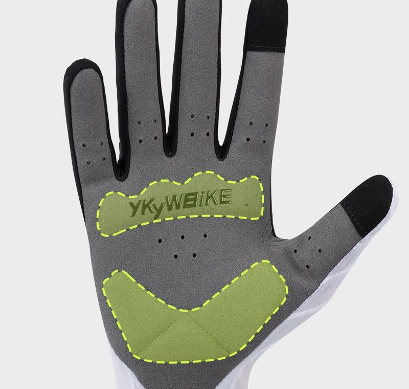 YKYWBIKE Fahrradhandschuhe, gewebt, aerodynamisch, gestreift, Fahrrad-Sporthandschuhe, rutschfeste Reithandschuhe, stoßdämpfende Rennradhandschuhe – Detail 29