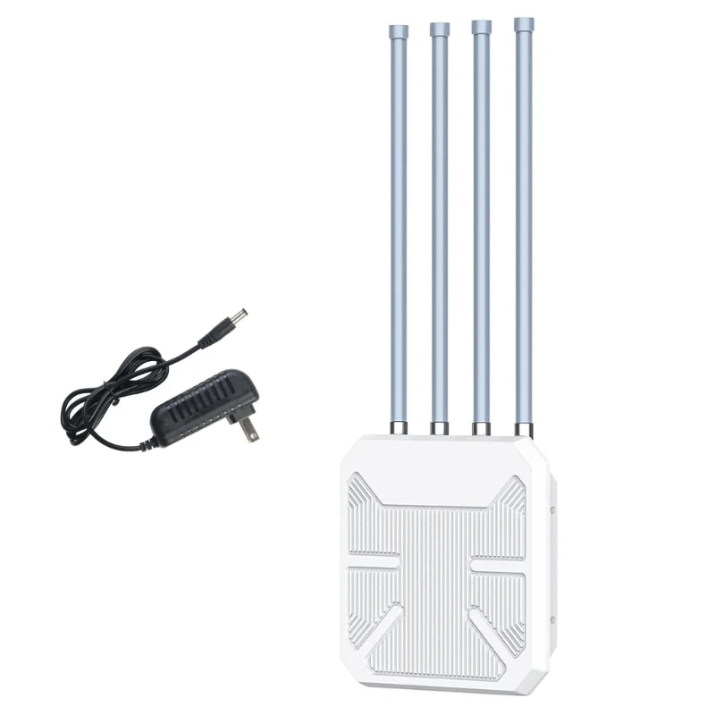 Outdoor Wifi6 Accessing Point AX1800 WIFI6 Router with Long Distanced and Easy Installation Waterproof 1800M Fast