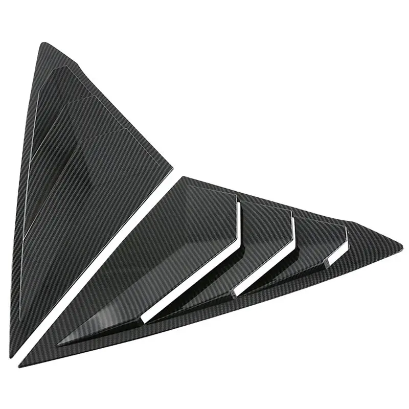 

Firmly For Honda Civic 2022 2023 Hatchback Rear Side Vent Quarter Window Louver Shutter Cover Parts Carbon Fiber Color