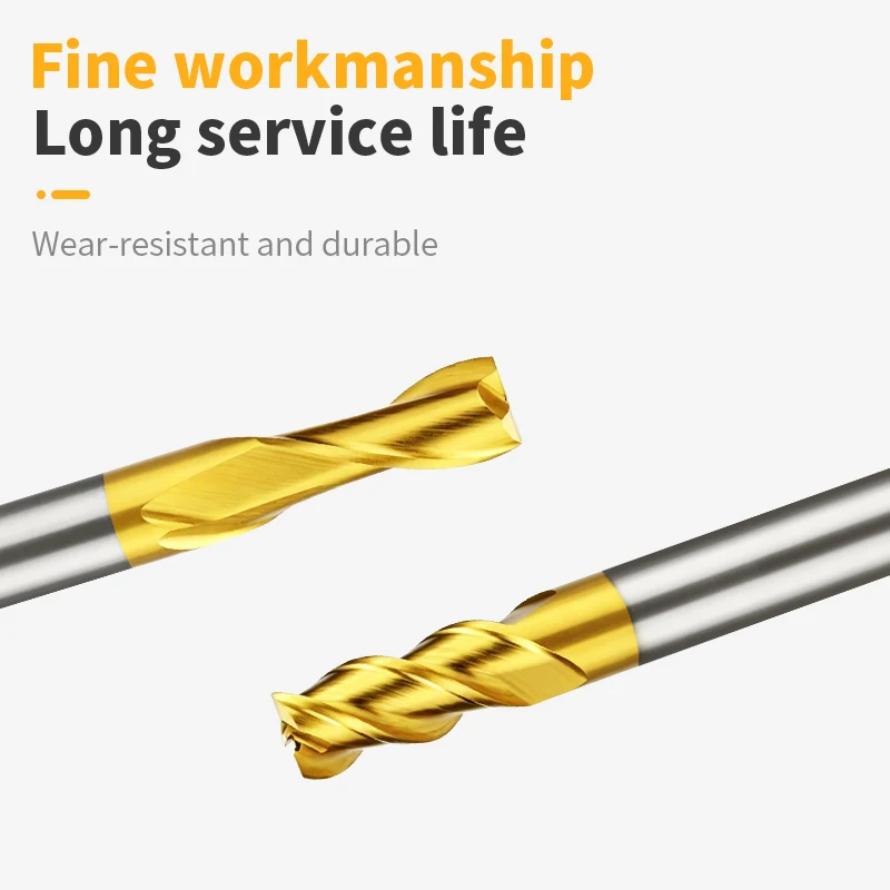 M35 End Mills High Precision HSS Titanium Cobalt Cutter D1-32mm 2/3/4 Flutes Aluminum Milling Tool Key Seater Router Bit  CNC