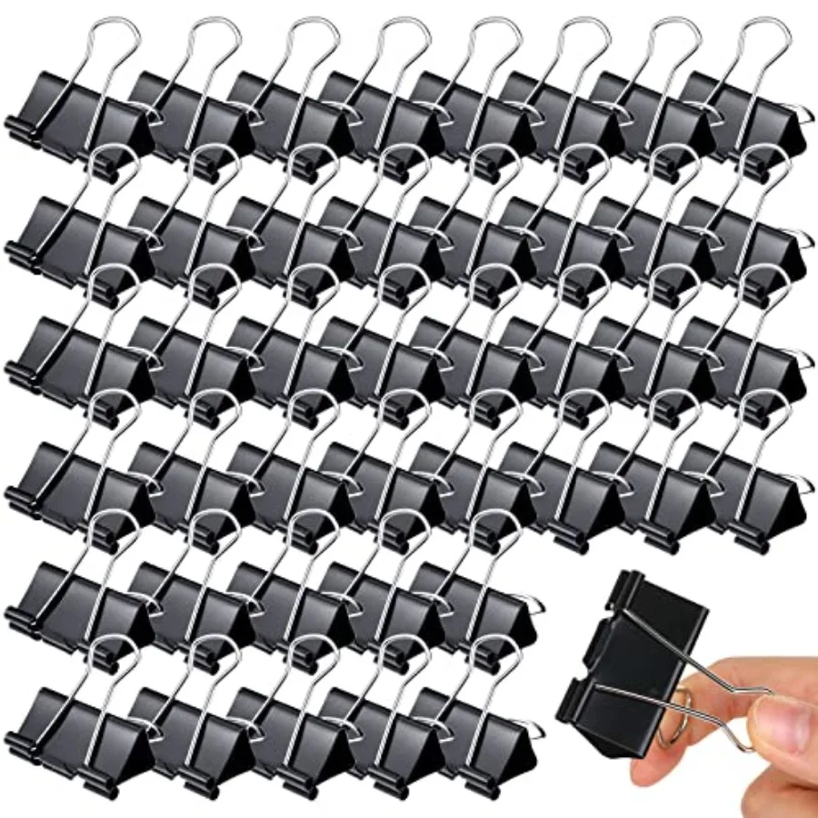 

300 Pcs Large Binder Clips Bulk Big Paper Clamps Office Supplies Paper Clamps for Teachers Students School Office Business Pape