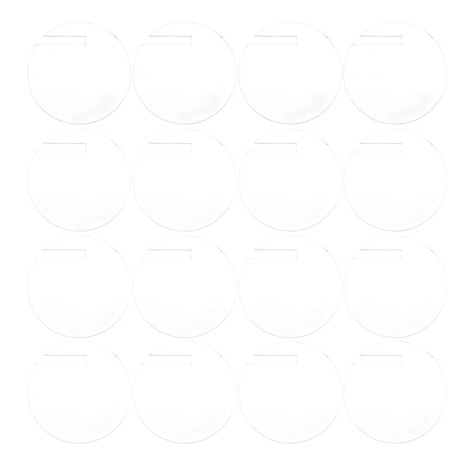 180Pcs Acrylic Round Drink Tags Reusable Wine Glass Identifiers Party Cup Markers Decorative Birthday Wedding Drink Tags