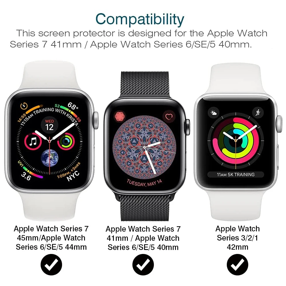 Защита экрана для Apple Watch Series 9 7 8 41 мм 45 мм HD Прозрачная ТПУ-пленка iwatch Series 6 5 4 3 2 1 SE 38 мм 42 мм 40 мм 44 мм