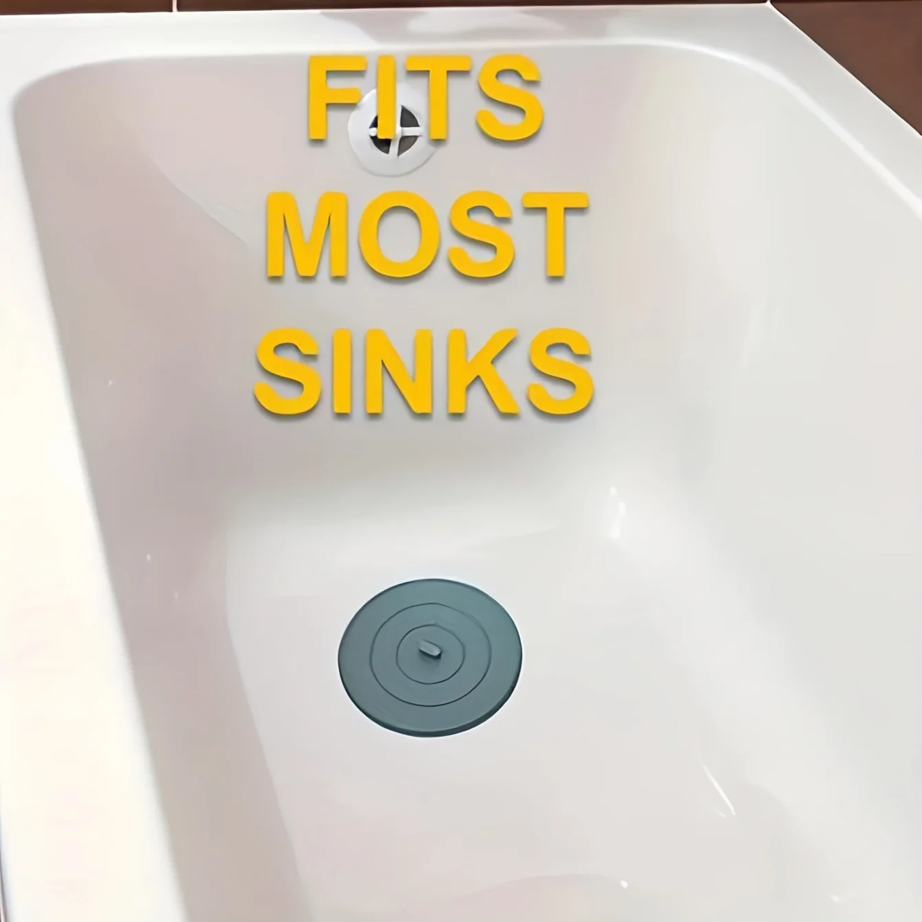 1pc Silicone Bathtub Stopper | Flat Suction Sink Stopper, Hair Stopper, Corrosion Resistant - TIGERPOWER