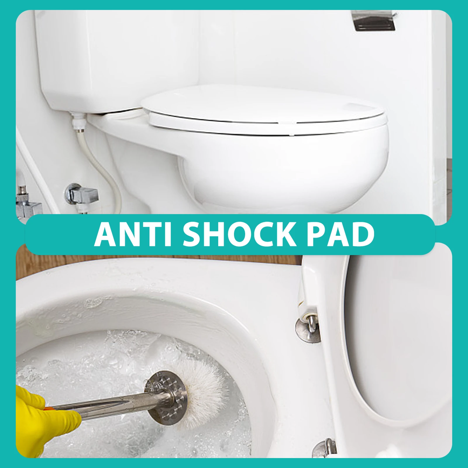 

15pcs Toilet Lid Buffer Pads Soft Silica Gel Adhesive Stickers Non Slip Gaskets Replacement Bumpers Protect Covers Long