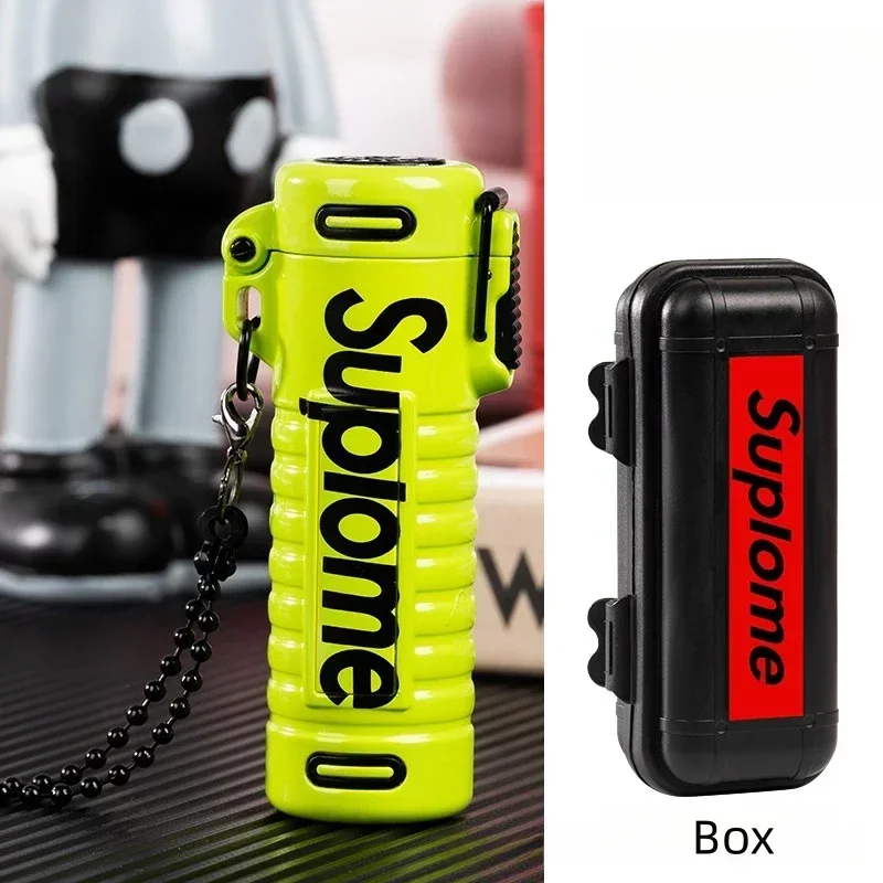 Portable Outdoor Windproof Waterproof Inflatable Lighter Turbo Torch Barbecue Kitchen Tool Butane Lighter High Beauty Men's Gift