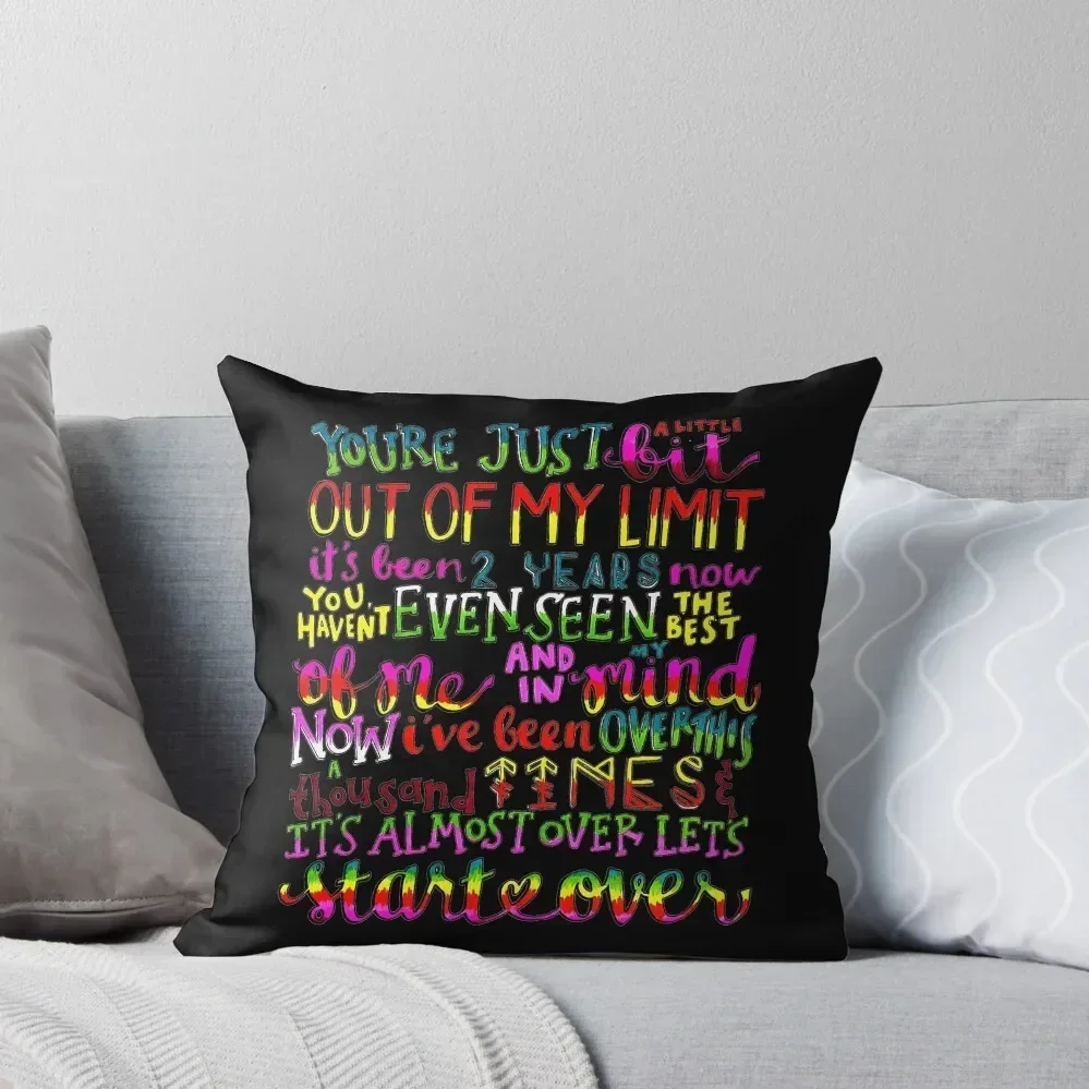 

Out of my limit lyrics Throw Pillow christmas ornaments 2025 Ornamental Pillow ornamental pillows Elastic Cover For Sofa pillow