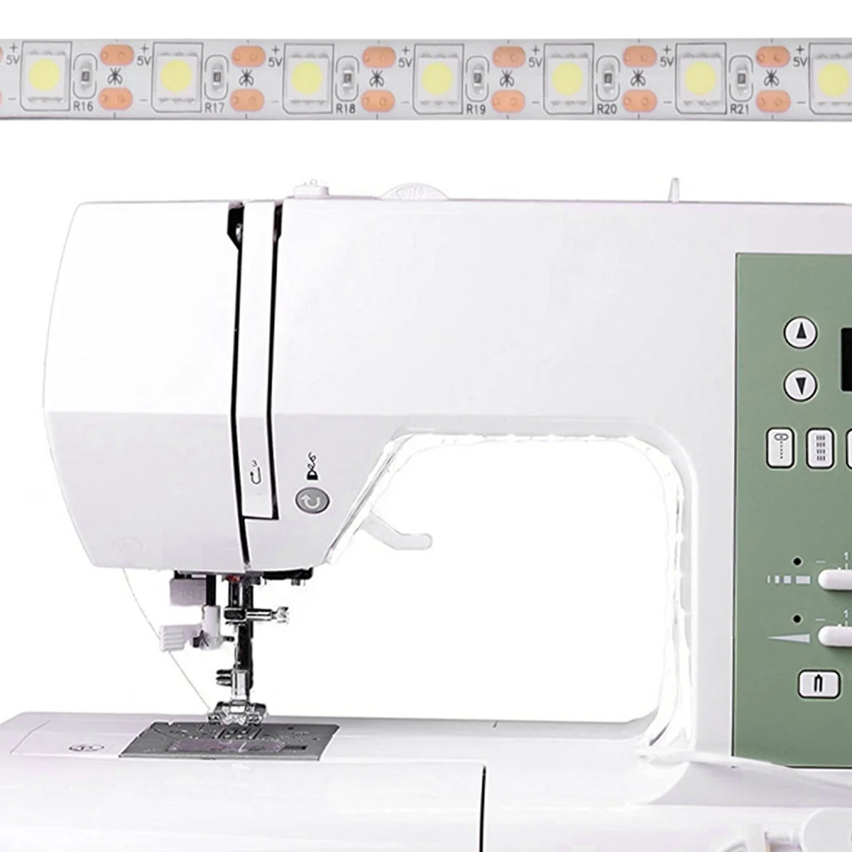 

30 Cm White LED Strip Light Sewing Lights Machine Bar Rope USB Powered Lighting Kit