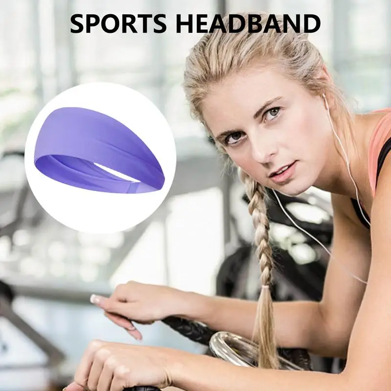 Sweatbands For Women Sweat-Absorbent Running Headband Sports Headband Lightweight Sweat Wicking Headband Athletic Headband For