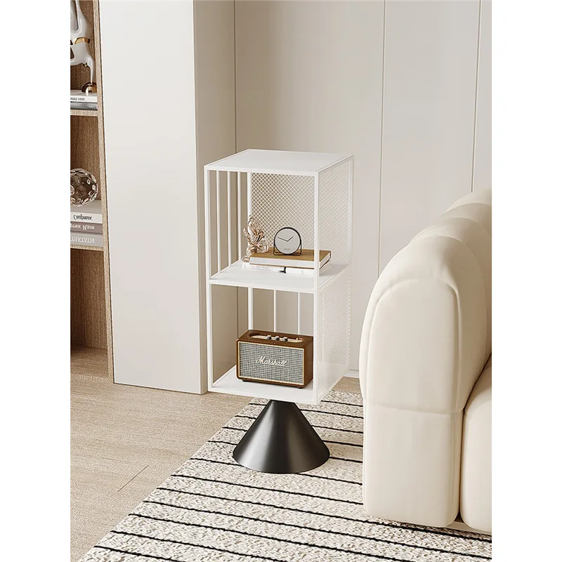 Living room bookshelf Floor-to-ceiling shelf Children's corner Simple bedroom Next to TV Small bookcase Iron toy storage rack