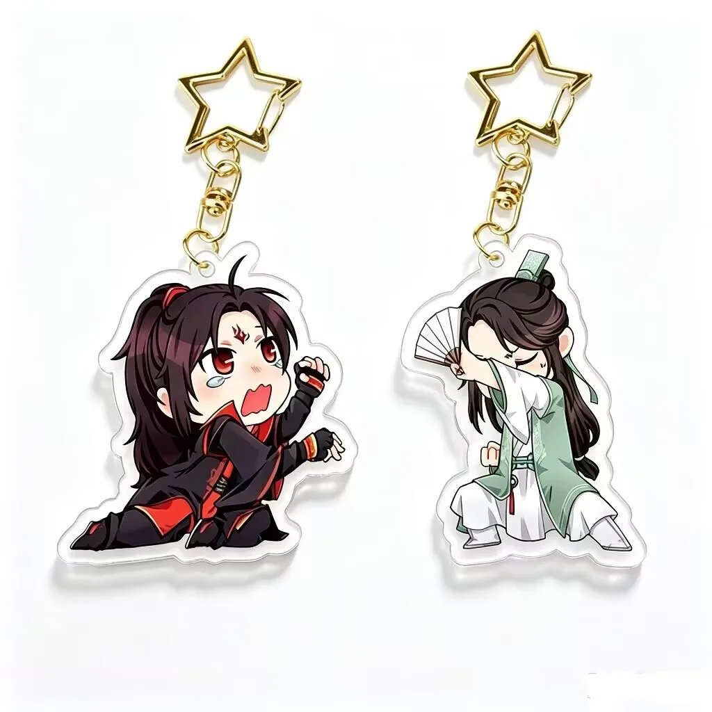 Scum Villain Self Saving System Anime Keychain Mo Dao Zu Shi Tian Guan Ci Fu Cute Cartoon Bag Pendant Keyring Decoration Jewelry