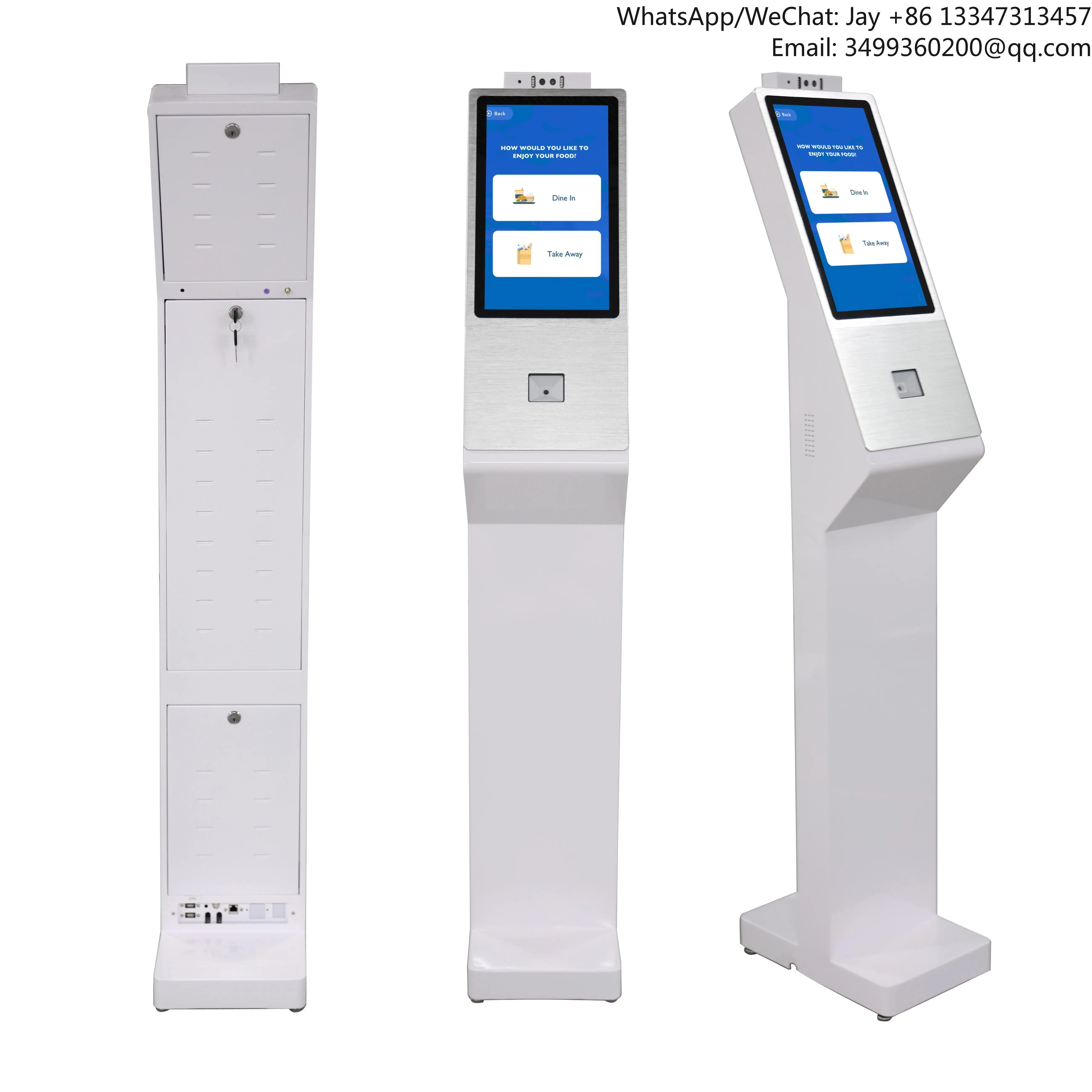 

Floor Standing 15.6 Inch Integrated Software Self Service Kiosk POE Android Payment Kiosk With QR Code Scanner Camera