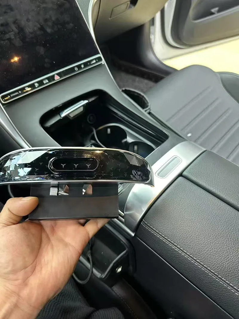 For Mercedes Benz GLC X254 C Class W206 Center Console LED 64 Colours Center Crystal Saddle Light Mold Accessories
