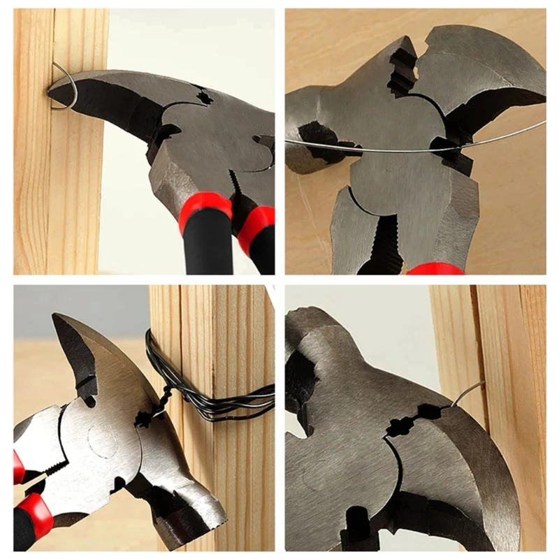 45 # أسلاك الفولاذ الكربوني التواء المبارزة كماشة أداة لإزالة التيلة قطع الأسلاك الثقيلة معدات البستنة مزرعة #1