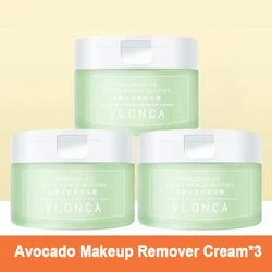 Avocado Professional Moisturizing Makeup Remover Balm Deep Cleansing Facial Cleanser Remover Cream Makeup Tools Built-in Spoon
