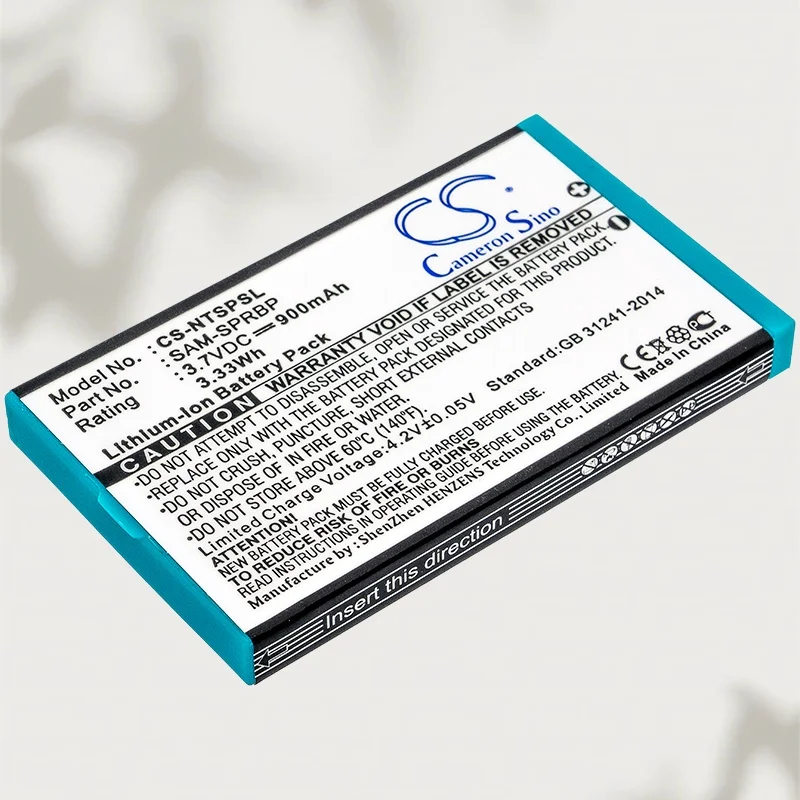 Аккумулятор для игровой консоли 3.7V/900mAh AGS-003, SAM-SPRBP для Nintendo Advance SP, AGS-001, GBA SP