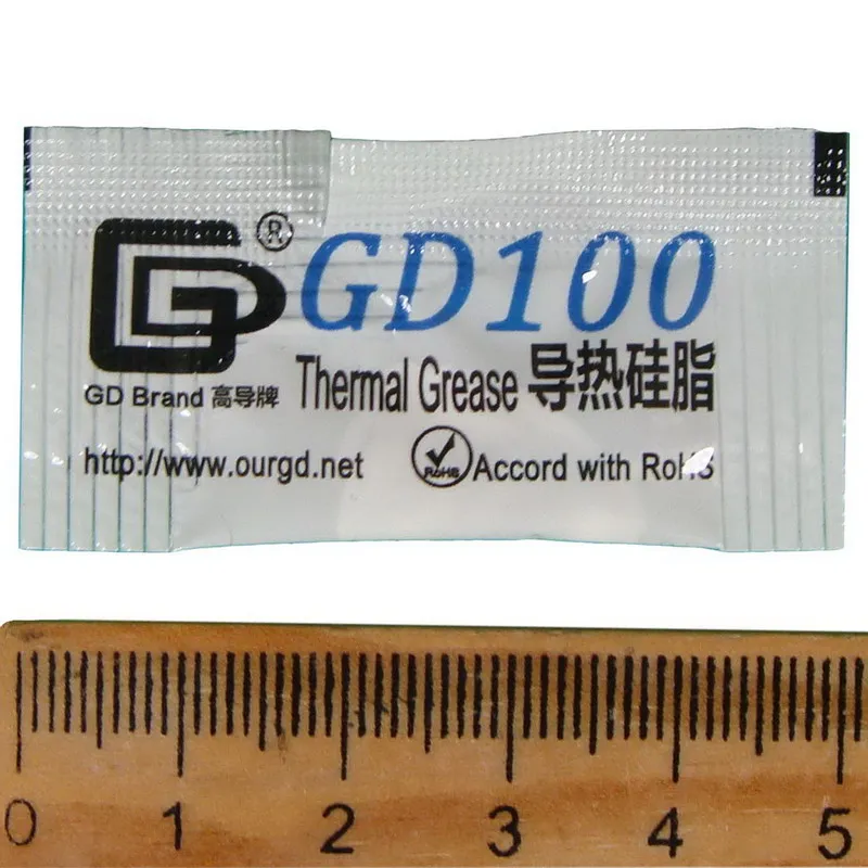 100 шт., Термопаста для процессора, 0,5 г