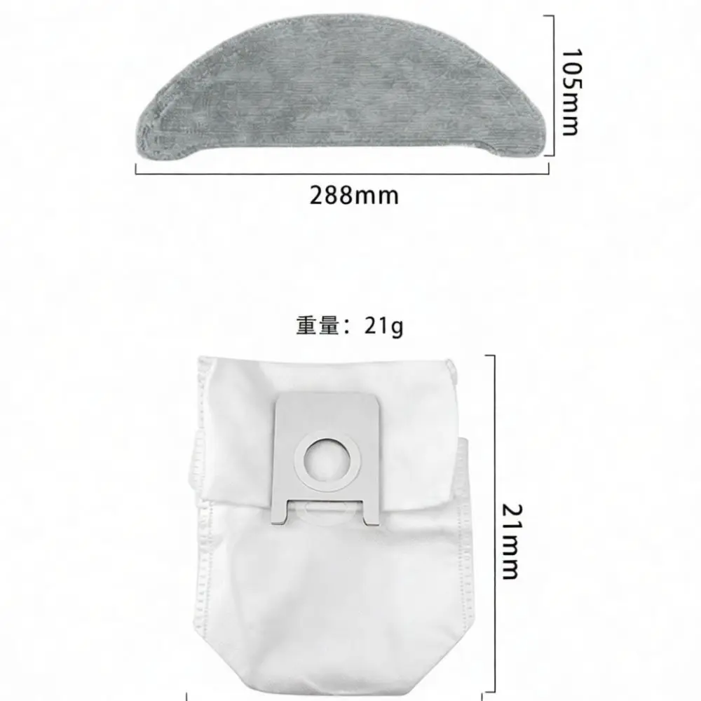 Vacuum Cleaner Spare Parts For Roidmi EVE PLUS Main Roller Brush Side Brush Mopping Cloth Dust Bag Filter Accessory Kit