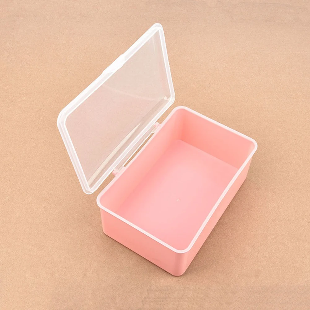 Pink Plastic Storage Box Screw Holder Case Organizer Jewelry Beads Container Ornament Electronic Component Packaging Case