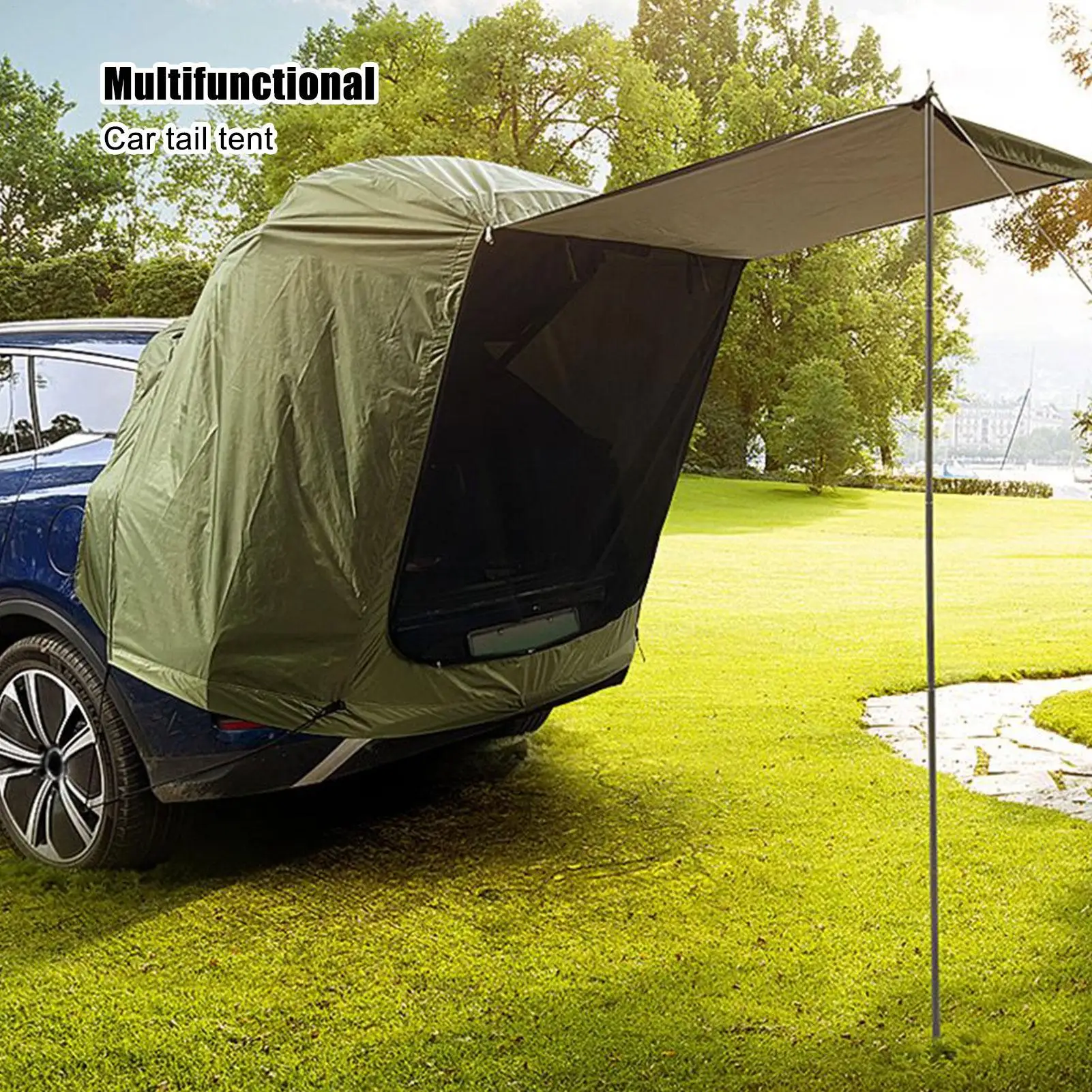トラック荷台テント-車中泊テント-テールゲートクイックセットアップ-ルーフキャノピー-防水キャンプ用品-砂漠ビーチ釣り旅行用