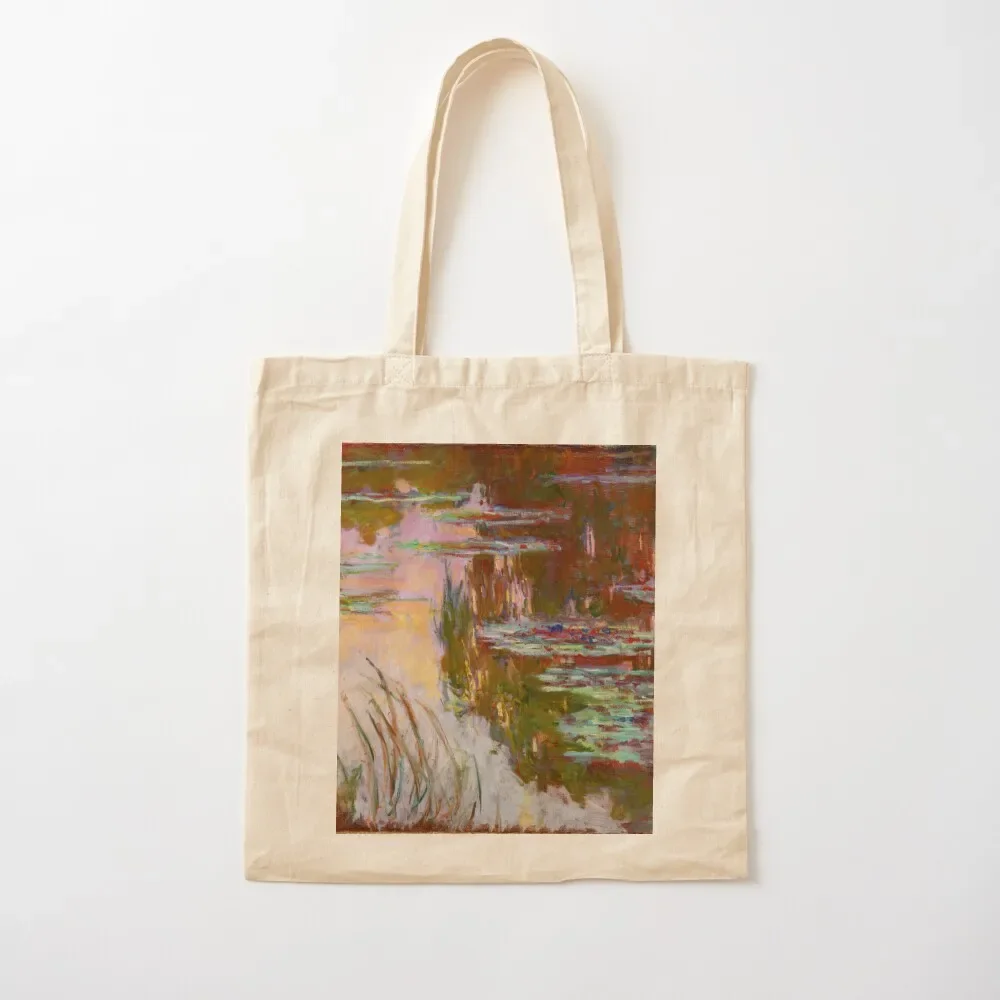 

Water-Lilies, Setting Sun Monet Fine Art Tote Bag university shopper bag cloth bag woman Women bags shopper bags