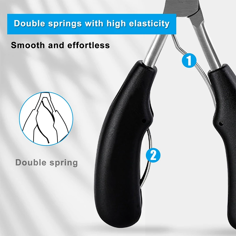 Feet Toenail Clippers Set Professional Thick Ingrown Toe Nail Clippers Men Seniors Pedicure Clippers Toenail Cutters Nail Tools