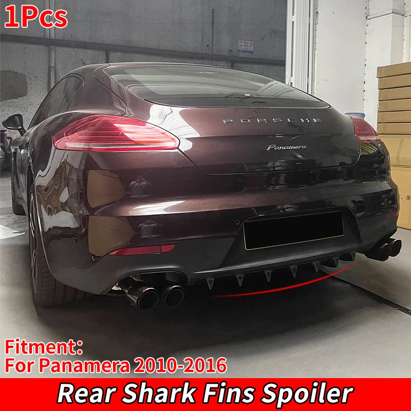 For Porsche Panamera 970 Carbon Fiber Car Rear Bumper Diffuser Rear Splitters Spoiler Back lip shunt L Car Accessories body kit