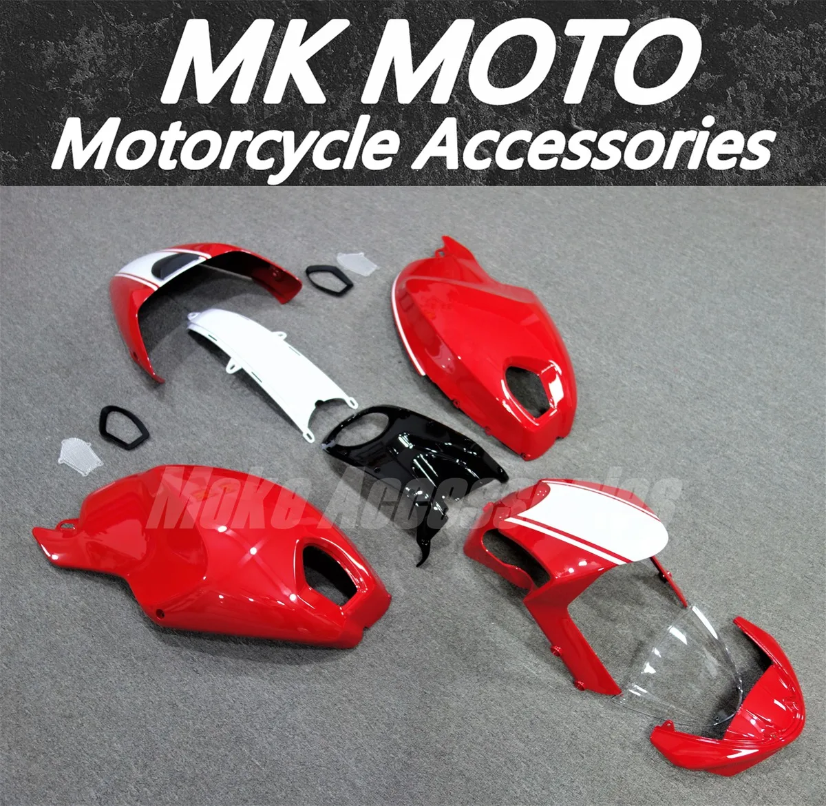 Motorcycle Fairings Kit Fit For Monster 696/796/795/m1000/m1100 2009 2010 2011 Bodywork Set Red High Quality Injection