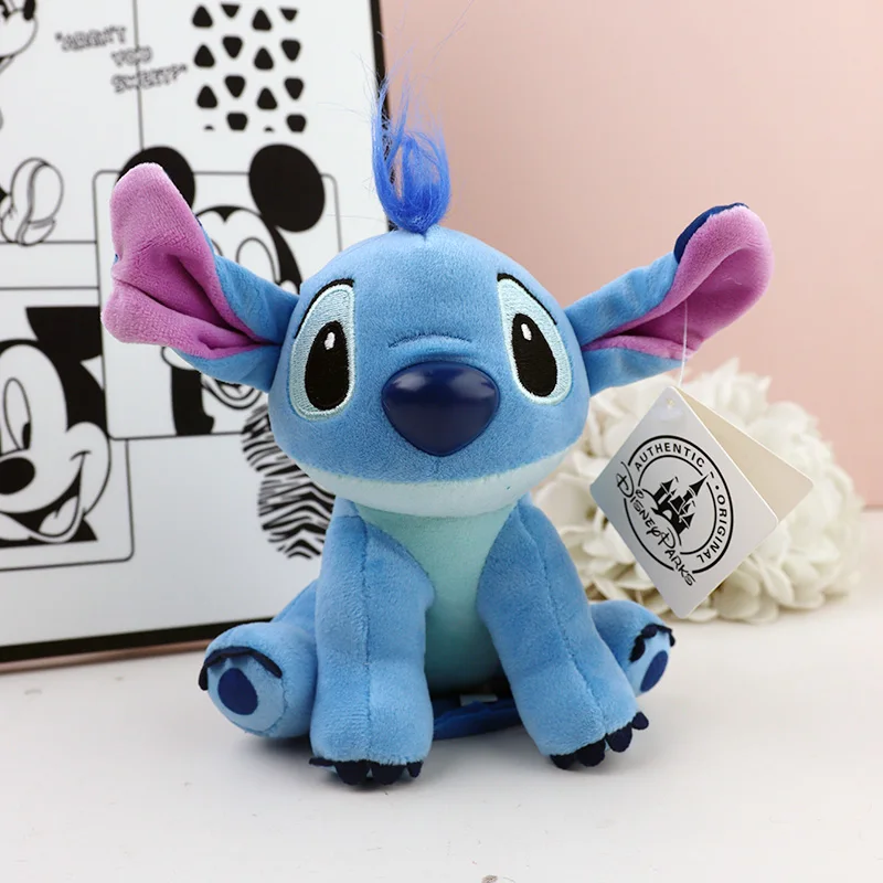 15cm Fun Stitch Shoulder Magnet Plush Toy Disney Stuffed Doll Kawaii Movie Anime Things Cute Funny Gifts To Girlfriend For Girls view 2