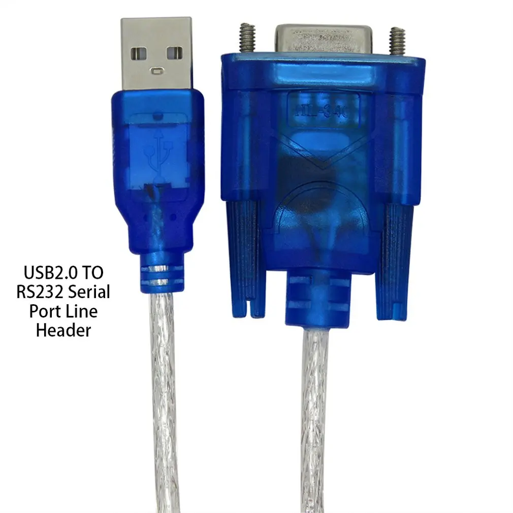 USB2.0 to RS232 Adapter Cable USB to DB9 Hole Female Cable Adapter  For Cashier Label Printer Led Display Scanner Pos hot