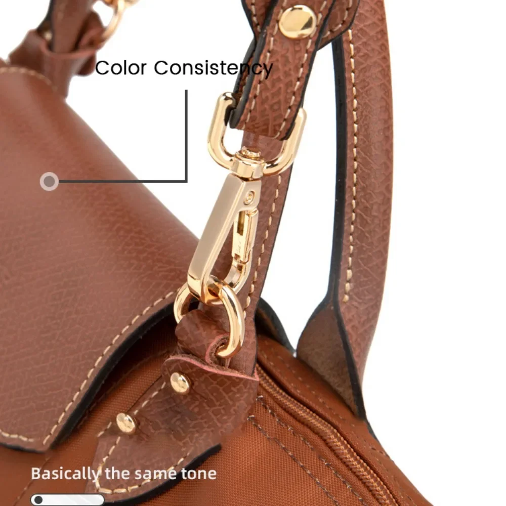 NEW Color Bag Adjustable Shoulder Strap for Longchamp Small Short Handle Bag Modified Messenger Strap Real Leather