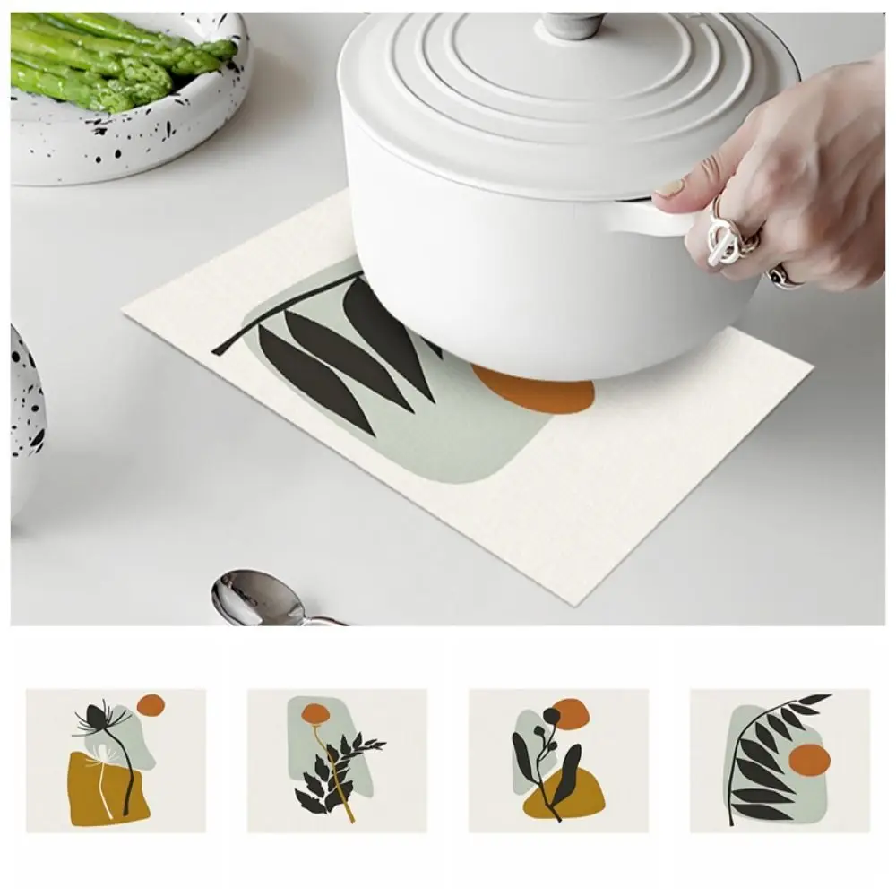 

2 шт. портативный элегантный коврик для столовых приборов в китайском стиле, персонализированный прямоугольный коврик для чаши, полиэстер, коврик в западном стиле для отеля