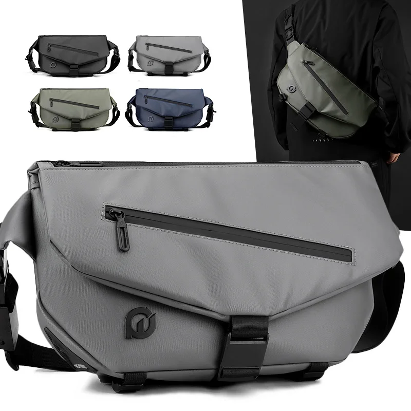 

Waterproof Oxford Crossbody Bags for Men Casual Multifunctional Messenger Bag Black