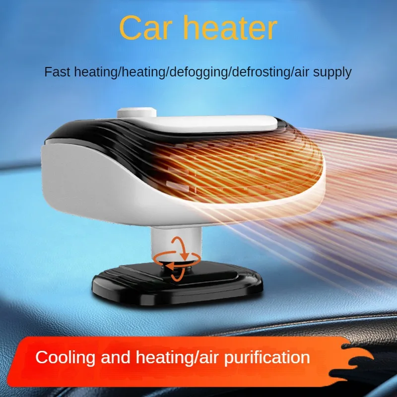 Car Heater Fan 12V/24V Car Cooling Heating Auto Windshield Defroster Car Anti-Fog Heater for Truck RV SUV Travel Camper