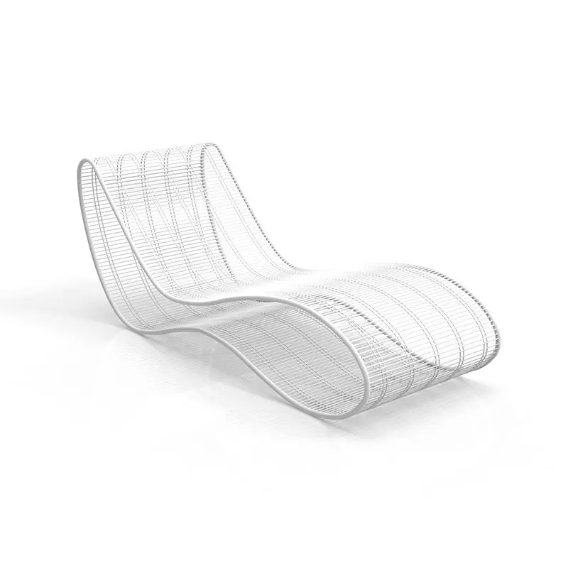 Outdoor Swimming Pool Lounger Villa Beach Waterproof Sunscreen Aluminum Balcony Lounger Courtyard Terrace Leisure Lounger