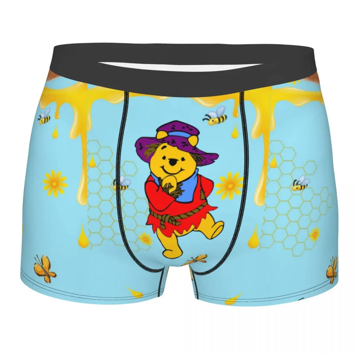 

Нижнее белье Винни Пух на заказ, мужские трусы-боксеры с принтом, шорты, мягкие трусы