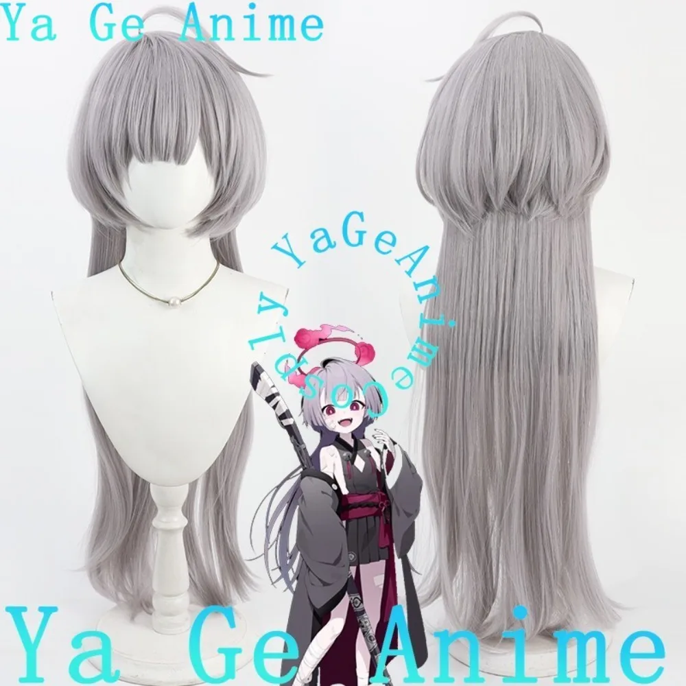 

Halloween Party Costume Prop Blue Archive Yanebushi Palm Cosplay Wig In stock