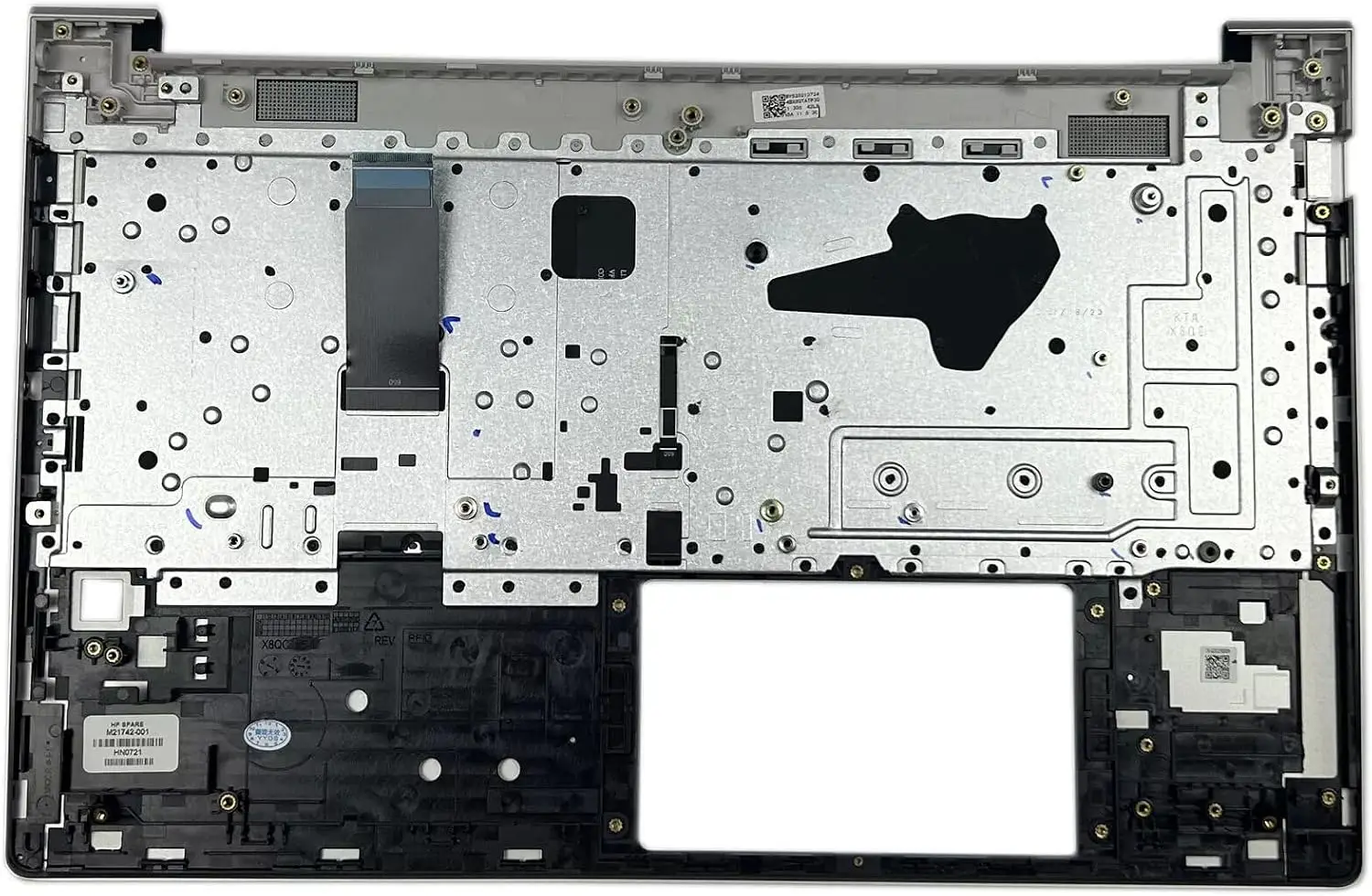 Replacement Palmrest Upper Case for HP Probook 450 G8 455 G8 Backlit Keyboard Assembly PN M21742-001 Silver