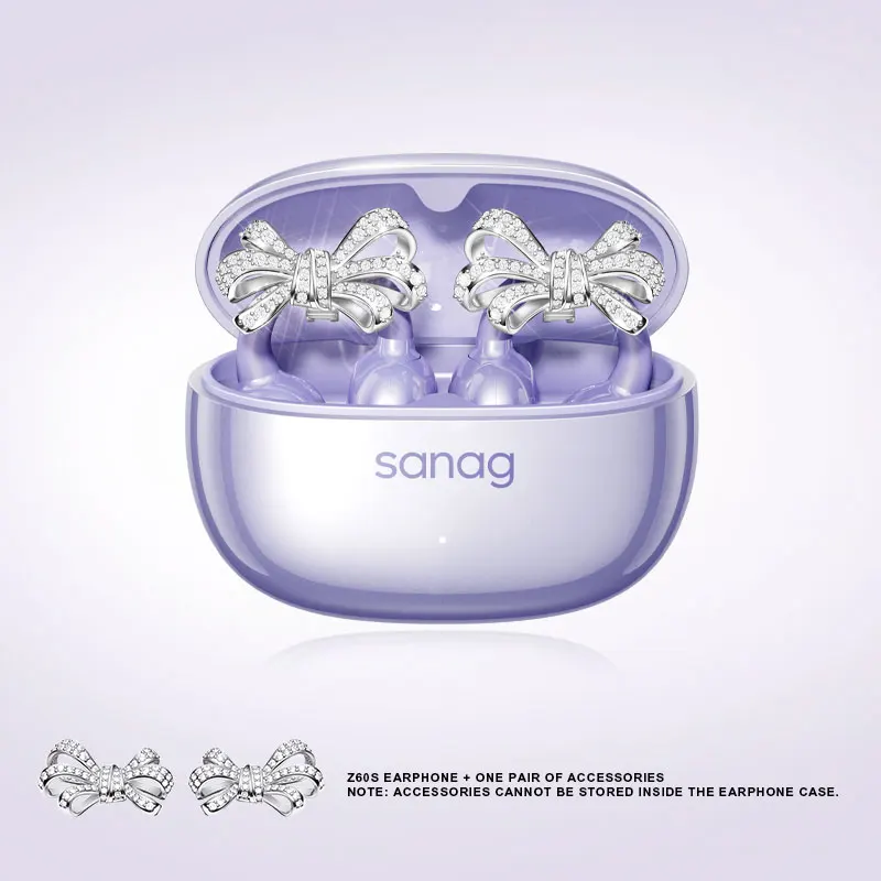 Sanag Z60S Oorclip op OWS-oortelefoon HiFi-geluid Open oordopjes Audífonos Bluetooth draadloze hoofdtelefoon Flash-verkoop Headsed