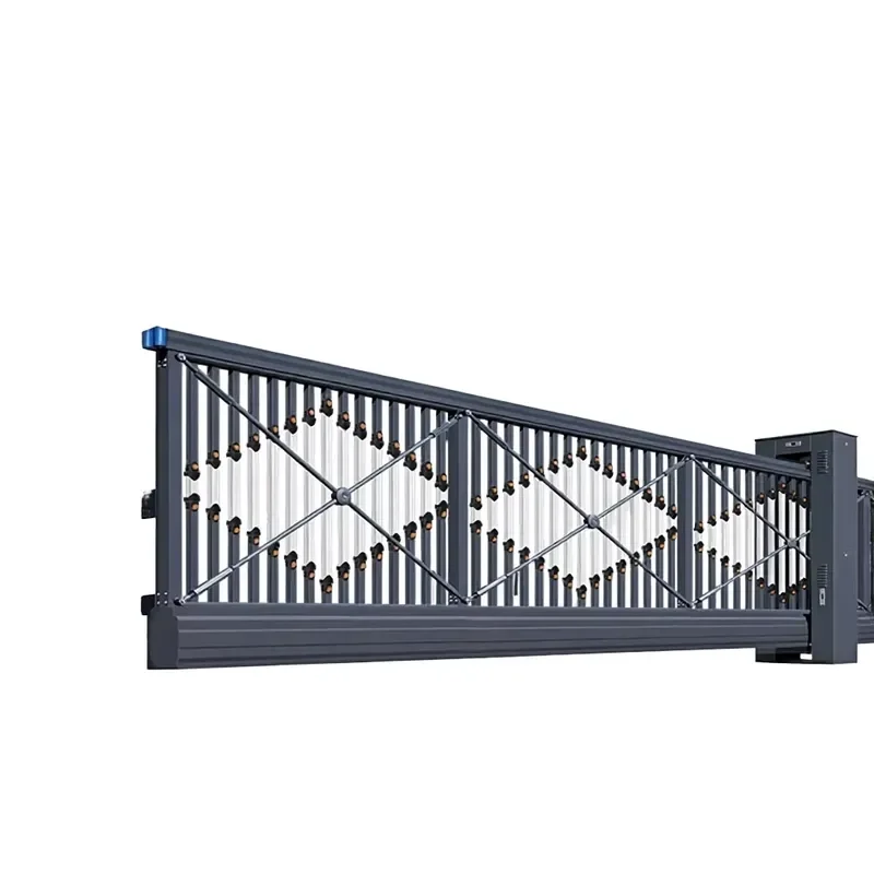Qifan Automatic Sliding Aluminum Gate-French Design Lightweight Durable 1 Year Warranty Industrial Residential Villa Outdoor