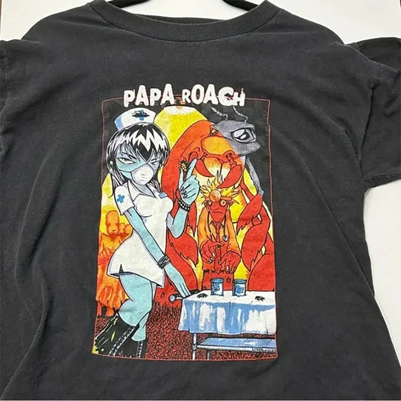 

Papa Roach Band Black T-Shirt Cotton S-234XL Unisex Gift High Quality 100%Cotton Short Sleeve