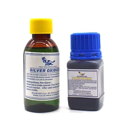 Sieraden Zilver Zwart Zwart Oxideren Zwartmakende Zilver Oxidizer Oplossing 60ml/100ml