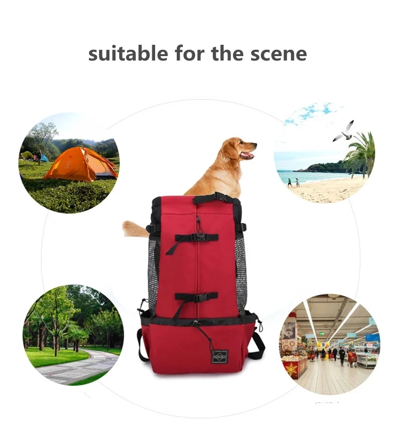 

Outdoor Travel Puppy Dog Backpack Breathable Bulldog Golden Retriever Dog Carrier Pet Washable Accessories Pet Supplies Medium