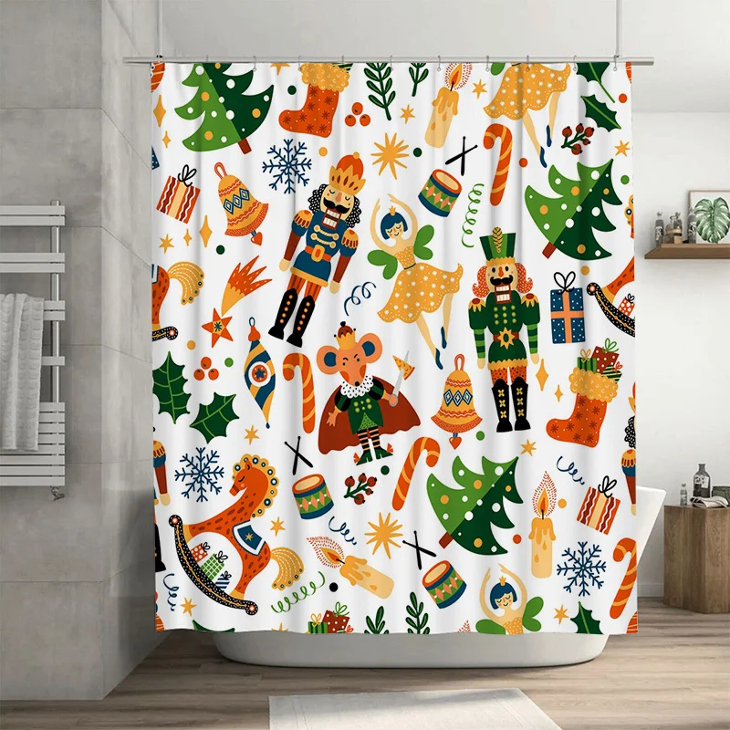 

TU ботаническая занавеска для душа с тропическими листьями, зелень, декор для ванной комнаты, тема природы, водонепроницаемая тканевая подкладка для душа для спа-отеля