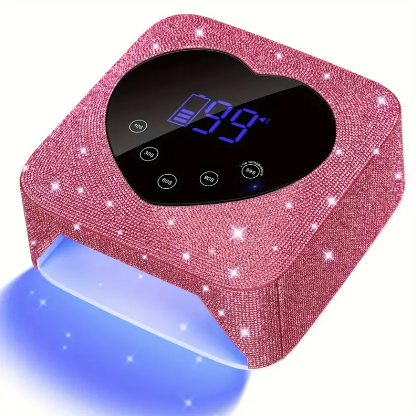 30 LEDs Rechargeable Cordless UV Nail Lamp with 5 Timer Settings, UV Cabin Manicure Light for Nails, Nail Salon Tools